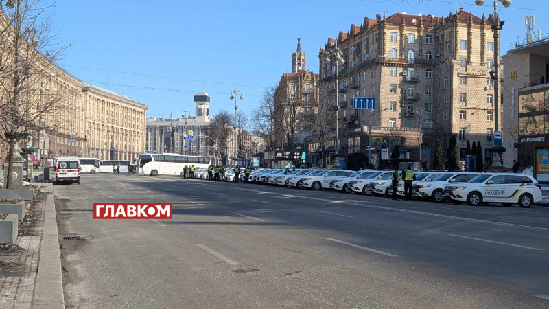 Вулиця Хрещатик перекрита через візит європейських лідерів до Києва (фото)