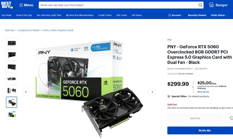 
			Перша відеокарта NVIDIA RTX 50 за ціною менше ніж $300 з’явилася у магазині			