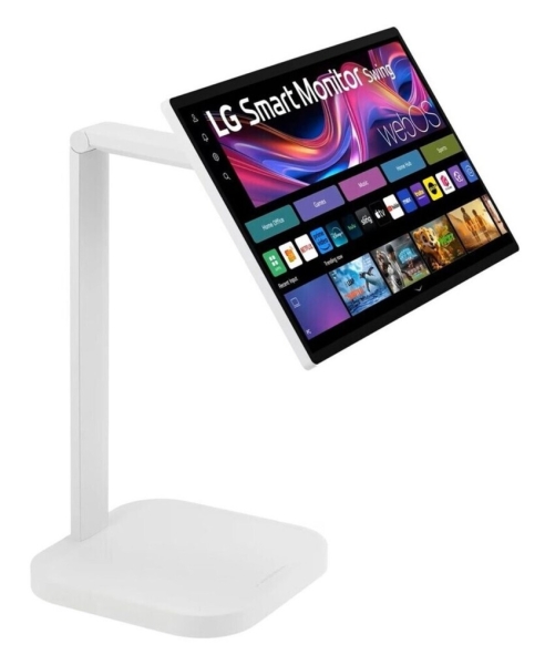 
			LG Smart Monitor Swing 32” 4K — монітори крокують світом на ніжці з колесами			