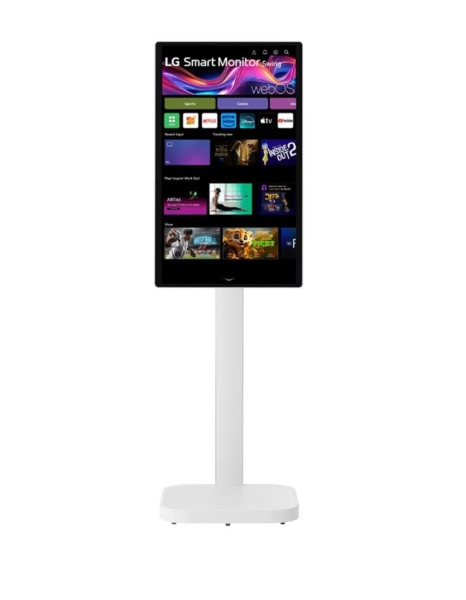 
			LG Smart Monitor Swing 32” 4K — монітори крокують світом на ніжці з колесами			