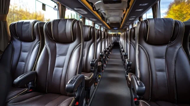 Салон сучасного міжнародного автобуса